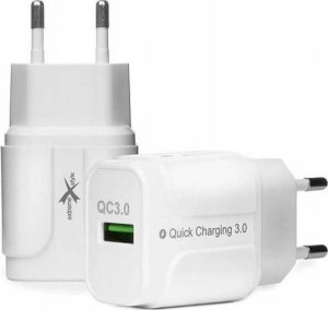 Ładowarka Extreme Networks Ładowarka sieciowa do telefonu FAST QC 3.0 + kabel USB typ-C - eXtreme Ampere - 3A - ATCU3QC30W+CC BIAŁA 2