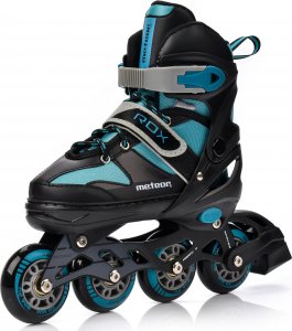 Rolki Meteor Rox rekreacyjne regulowane czarne r. 30-33 2