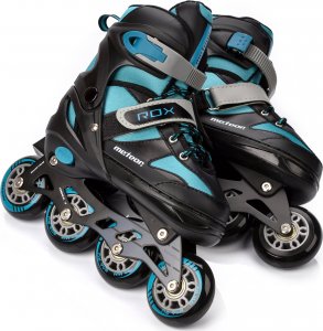 Rolki Meteor Rox rekreacyjne regulowane czarne r. 30-33 3