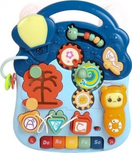 PRC CHODZIK INTERAKTYWNY PCHACZ EDUKACYJNY STOLIK 6w1 NIEBIESKI 11