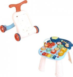 PRC CHODZIK INTERAKTYWNY PCHACZ EDUKACYJNY STOLIK 6w1 NIEBIESKI 15