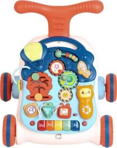 PRC CHODZIK INTERAKTYWNY PCHACZ EDUKACYJNY STOLIK 6w1 NIEBIESKI 6