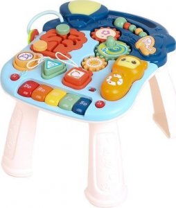 PRC CHODZIK INTERAKTYWNY PCHACZ EDUKACYJNY STOLIK 6w1 NIEBIESKI 9