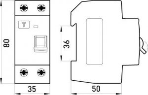 E.NEXT WYŁĄCZNIK RÓŻNICOWOPRĄDOWY RCCB.PRO 2P 40A 30MA 2