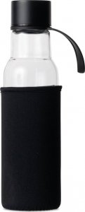 Sagaform butelka na wodę, czarny pokrowiec, 0,6 l, śred. 7 x 26 cm, szkło borokrzemowe/neopren 1