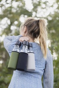 Sagaform butelka na wodę, czarny pokrowiec, 0,6 l, śred. 7 x 26 cm, szkło borokrzemowe/neopren 2