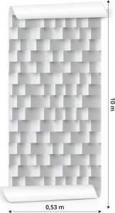 Muralo Tapeta Nowoczesny Wzór Geometryczny - Efekt 3D 3
