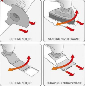 Yato Narzędzie wielofunkcyjne, oscylacyjne 18V Bez Akumulatora (YT-82819) 6