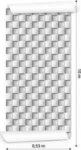 Muralo Tapeta Modernistyczna Mozaika - Efekt 3D 3
