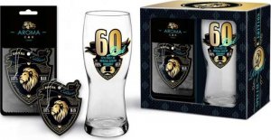 BGtech Zestaw szklanka do piwa 500 ml + Aroma Car 60 lat 1