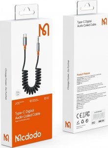 Kabel USB Mcdodo USB-C - mini Jack 3.5 mm 2 m Czarny (CA-0900) 15