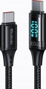 Kabel USB Mcdodo USB-C - USB-C 1.2 m Czarny (MDD39) 13