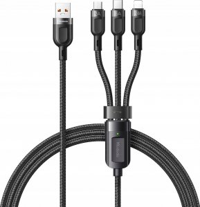 Kabel USB Mcdodo USB-B - Apple 30-Pin + Lightning + microUSB 1 m Czarny (CA-0930) 1