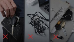 Mcdodo Mcdodo etui worek pokrowiec na akcesoria zamykany (S) Czarny 10