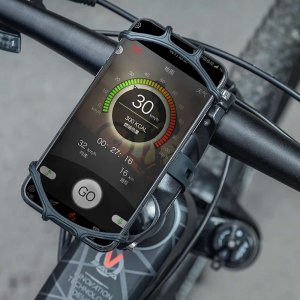 RockBros Uchwyt rowerowy silikonowy RockBros LF436BK na rower na kierownicę do telefonu Czarny 11