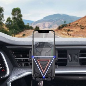 4kom.pl Uniwersalny uchwyt samochodowy CH01 teleskopowy do telefonu na kratkę szybę Black 11