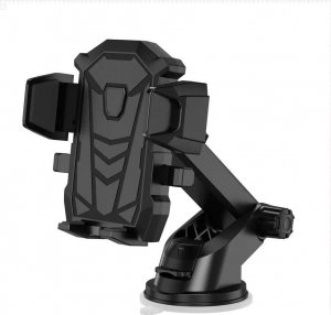 4kom.pl Uniwersalny uchwyt samochodowy CH01 teleskopowy do telefonu na kratkę szybę Black 2