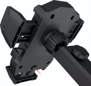 4kom.pl Uniwersalny uchwyt samochodowy CH01 teleskopowy do telefonu na kratkę szybę Black 5