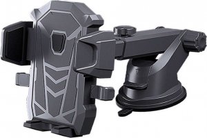 4kom.pl Uniwersalny uchwyt samochodowy CH01 teleskopowy do telefonu na kratkę szybę Black 6