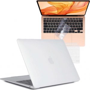 Etui Alogy Etui Alogy Hard Case mat do Apple MacBook Air 13 M1 2021 Biały + Nakładka na klawiaturę 1