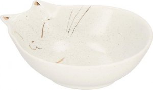Springos Miska dla kota ceramiczna 15cm beżowa, złota UNIWERSALNY 1