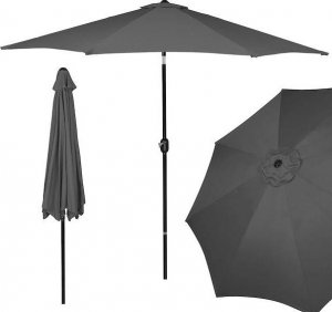 Springos Parasol ogrodowy składany 300 cm duży na balkon ciemnoszary UNIWERSALNY 6