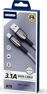 Kabel USB Jellico USB-A - microUSB 1 m Czarny (6973771103659) 1