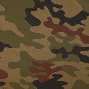 Springos Leżak ogrodowy składany, drewniany z materiałem moro UNIWERSALNY 12