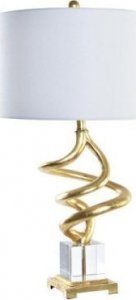 Lampa stołowa DKD Home Decor Lampa stołowa DKD Home Decor Abstrakcyjny Złoty Biały 220 V 50 W Nowoczesny (38 x 38 x 75 cm) 1