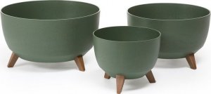 Lamela Doniczka 3 nóżki Misa Roma ECO Beż 29 cm+wkład 5