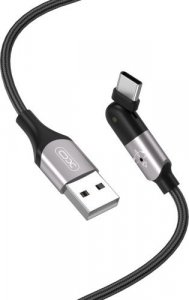 Kabel USB XO USB-A - USB-C 1.2 m Czarny (xo_20220722133539) 1