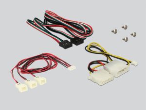 Delock Panel przedni 3.5″, 2x USB 2.0 + 3x kontroler obrotów wentylatorów (62714) 3