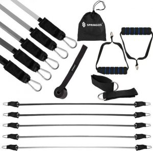 Springos Guma oporowa zestaw 5 szt. szary ekspander, taśma do ćwiczeń 4,5-22,7 kg UNIWERSALNY 2