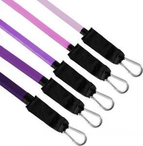 Springos Guma oporowa zestaw 5 szt. fioletowy ekspander, taśma do ćwiczeń 4,5-22,7 kg UNIWERSALNY 12