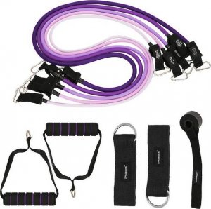 Springos Guma oporowa zestaw 5 szt. fioletowy ekspander, taśma do ćwiczeń 4,5-22,7 kg UNIWERSALNY 10