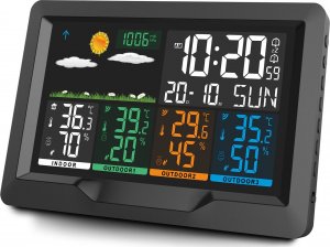 Stacja pogodowa Berdsen Stacja pogodowa z wyświetlaczem BD-904 czarna 3