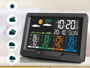 Stacja pogodowa Berdsen Stacja pogodowa z wyświetlaczem BD-904 czarna 5
