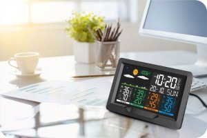 Stacja pogodowa Berdsen Stacja pogodowa z wyświetlaczem BD-904 czarna 8