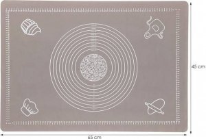 Springos Silikonowa stolnica 65x45cm z podziałką do ciasta UNIWERSALNY 2