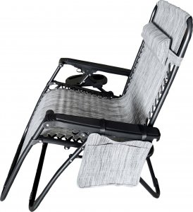 ModernHome Leżak fotel ogrodowy plażowy zero gravity +dodatki 5