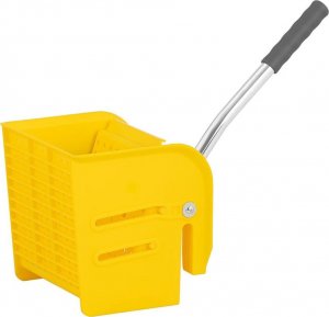 Upominkarnia Wózek do sprzątania z wyciskarką do mopa pojemnik ze ścianką działową 20 l 3