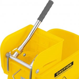 Upominkarnia Wózek do sprzątania z wyciskarką do mopa pojemnik ze ścianką działową 20 l 4