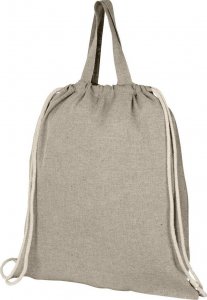 Upominkarnia Plecak Pheebs z bawełnianym sznurkiem ściągającym z recyklingu o gramaturze 150 g/m 4