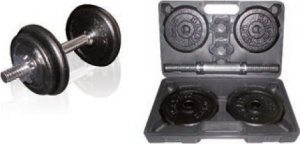 SKO Cast iron weight dumbbells set with case TOORX 1.5-10 kg 1