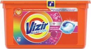 Vizir Vizir All in 1 + większa siła odplamiania do kolorów, Kapsułki do prania, 31 prań 1