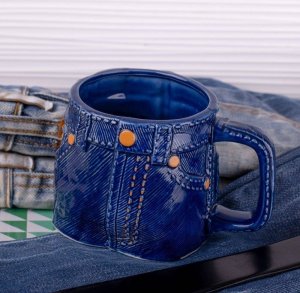 Upominkarnia Jeansowy kubek 2173 Granatowy 8