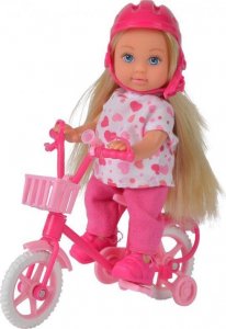Simba SIMBA Lalka Evi na Rowerze z Koszyczkiem 2