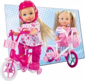 Simba SIMBA Lalka Evi na Rowerze z Koszyczkiem 4