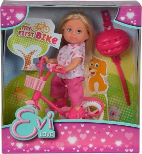 Simba SIMBA Lalka Evi na Rowerze z Koszyczkiem 5
