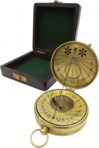 Upominkarnia Zegar słoneczny z kompasem w pudełku  SUN-0110 1